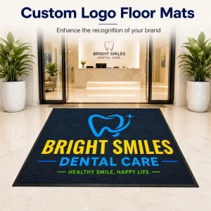 Commercial Custom Logo Printed Anti-Slip Floor Mat for Store and Hotel Entrance