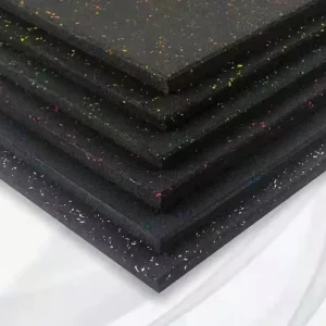 Commercial Grade EPDM Rubber Flooring for Gym 15mm Wear Resistant Easy Installation Shock Absorption Sports Floor