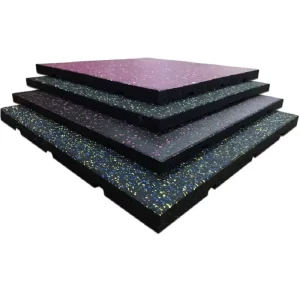 Commercial Grade Rubber Gym Flooring Crumb Rubber Gym Floor Mats Shock Absorbing Floor Mats for Gym Workout Area