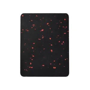 Commercial Gym Rubber Flooring Roll Black with Red EPDM Flecks Anti Fatigue Shock Absorption Rubber Mat