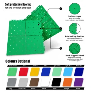 Commercial Handball Court Flooring Modular PP Interlocking Tiles for Clubs Training Centers and Recreation Facilities