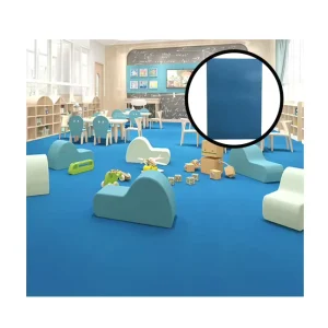 Commercial Heterogeneous Patterned PVC Vinyl Flooring Roll Fireproof Waterproof Eco-Friendly Indoor Use