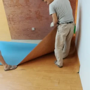Commercial Homogeneous PVC Vinyl Roll Flooring for Hospital School