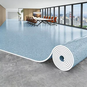 Commercial Hotel Carpet Vinyl Sheet in Rolls Non-Slip 1mm 2mm Thick PVC Plastic Flooring Roll Parquet Vinyl Floor Roll
