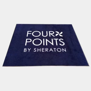 Commercial Luxury Nylon Logo Mat Printed Washable Floor Mat Non Slip Entrance Carpet Custom Rubber Backed