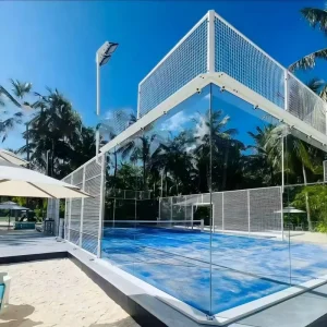 Commercial Panoramic Padel Court for Clubs and Resorts
