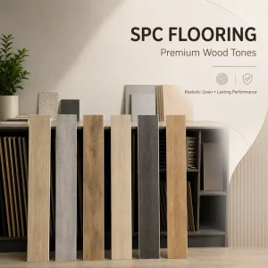 Commercial SPC Flooring Factory Direct Custom OEM ODM Rigid Core Waterproof Vinyl Click-Lock Flooring