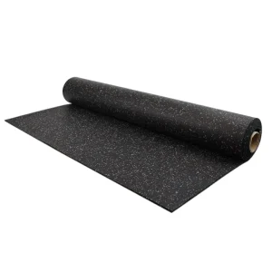 Commercial Thick Anti-Slip Resilient EPDM and Natural Rubber Roll Flooring Mat for Indoor Spaces, Schools, Gyms, Playgrounds, and Studios