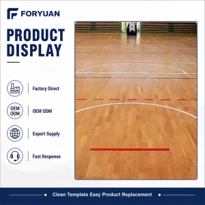 Commercial Use Indoor Sports Flooring Roll PVC Sport Floor for Multi Purpose Basketball Court Facility Upgrade Projects