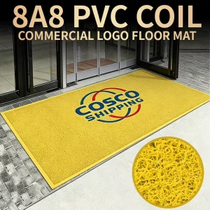 Commercial Waterproof Polyester Square Loop-Pile Floor Mat for Elevators, Entryways, and Hotel Lobbies