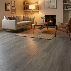 Commercial Zero Formaldehyde SPC Wood Grain Rigid Vinyl Flooring CE FloorScore Certified SPC Flooring With IXPE Underlay