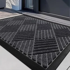 Compact Polyester Door Mats Customizable Modern Entrance Floor Mat for Home Office Hotel