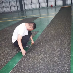 Composite Acoustic Rubber Gym Floor Mat Rolls Soundproof Anti-Slip Durable