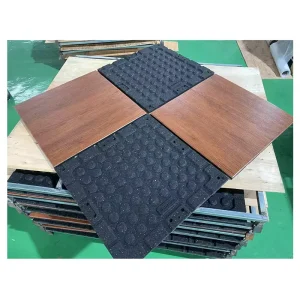 Composite Rubber Flooring Wood-Grain Rubber Floor for Gym and Playground
