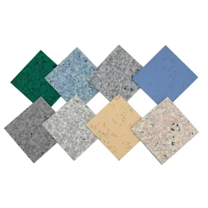 Conductive ESD PVC Floor Tile Homogeneous Antistatic Mat For Cleanroom Flooring