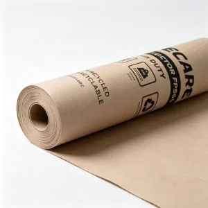 Construction Floor Protective Kraft Paper Roll Eco Friendly Renewable Paperboard for Tile and Wood Floor Covering
