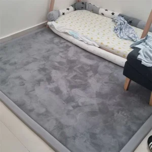 Coral Velvet Memory Foam Extra Thick Water Resistant Pet Friendly Kids Play Mat