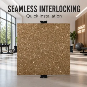 Cork Rubber Composite Non Slip Shock Absorbing Gym Training Mat