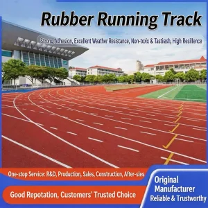 Costom 13mm Breathable Permeable Synthetic Running Track 13mm Thickness Breathable System Rubber Sport Flooring PU Athletic
