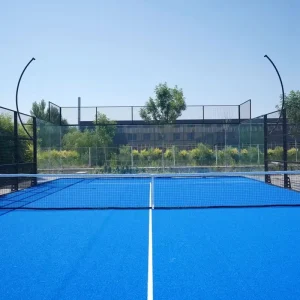 Court Cover Flooring Customized Panoramic Roof Single Turf Accessories Outdoor Complete Glass Tennis Padel Tennis Court