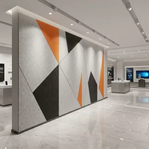 Creative PET Acoustic Wall Solutions Eco friendly Mixed Color Sound Absorbing Polyester Acoustic Panels for Background