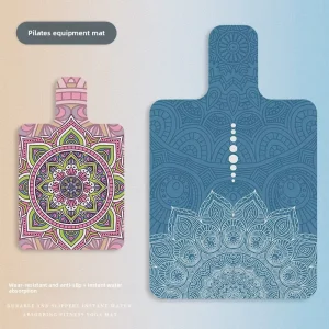Cross Border 1.5mm Foldable Rectangular Yoga Studio Suede Plush Pilates Core Mat Non Slip Sweat Absorbent Durable