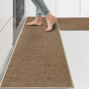 Cross-Border Woven Chenille Carpet Stripes Square Modern Simplicity Household Entrance Door Wear-Resistant Foot Mat Kitchen Mat