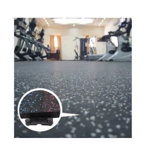 Cross Shock Absorption Fitness Room Sports Gym Floor Rubber Mat Tiles