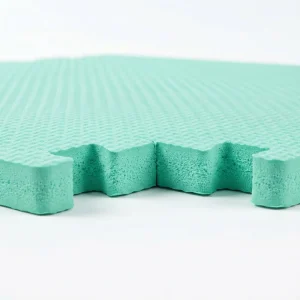 Cross-Texture EVA Foam Floor Tiles Interlocking Mats Anti-Slip Waterproof for Home Gym Playroom Kid Room