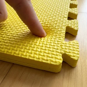 Cross-Texture EVA Home Floor Mat Interlocking Foam Tiles Anti-Slip Waterproof Soft for Living Room Gym Custom