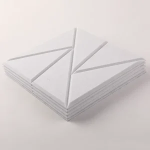 Cross border Felt Soundproofing Panels Eco friendly Square Slotted PET Material Polyester Fiber Acoustic Boards Home use Panels