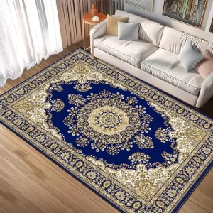 Crystal Velvet Carpet for Living Room, Thick Floor Mat