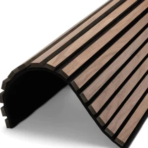 Curved Acoustic Soundproof Wood Slat Acoustic Wall Panels Acoustic Panels Akupanel Tambour Panel
