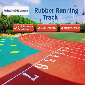 Cushioned Full PU Synthetic Sports Flooring for Running Tracks