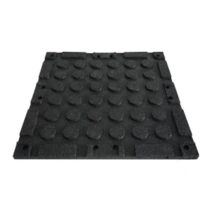 Custom 20mm-50mm Thickness Gym Crossfit Rubber Tiles Durable Sport Floor Mat with Connectors for Indoor Use
