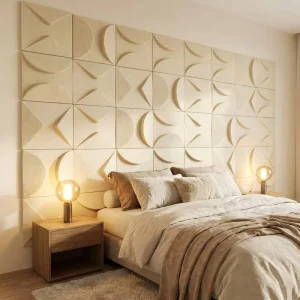 Custom 3D PET Felt Acoustic Panels Sound Absorbing Wall Board for Multi Function Auditoriums