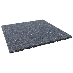 Custom 50cm X 50cm Thickness Easy Installation Rubber Anti Slip Gym Flooring Mats