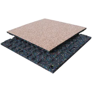 Custom Beige Outdoor Interlocking Gym Rubber Floor Tiles
