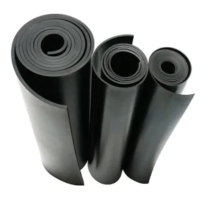 Custom Black Color Gym Floor Mat Sbr Fkm Nbr Epdm Silicone Industrial Shock Absorbing Rubber Sheet for Football Ground