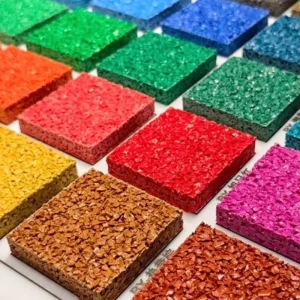Custom Color Eco-Friendly IAAF Certified 8mm Thick Wet Pour EPDM Rubber Crumb Flooring for Soccer Protective Surfacing