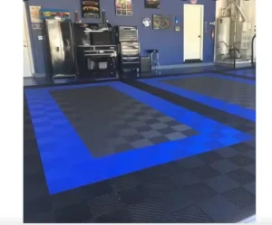 Custom-Color Heavy-Duty Oil-Resistant Interlocking Modular PP Garage Tiles for Car Showrooms and Workshops