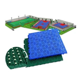 Custom Color Outdoor Modular Polypropylene Basketball Court Flooring Tiles with UV Resistance