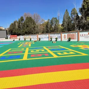 Custom Color PP Interlocking Sports Flooring Tiles for Basketball Court Multipurpose Outdoor Floor