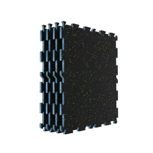 Custom Color Speckled High-Density EPDM/SBR Rubber Flooring Tile Eco-Friendly Shockproof Noise Reduction Gym CrossFit Training