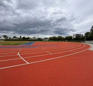 Custom Color and Thickness EPDM WA Certified Full PUR Running Track Flooring Solution for Schools Stadium and Sports Centers