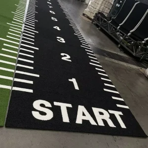 Custom Colorful Logo Sports Mat Artificial Grass Fitness Gym Turf Gym Lawn Fitness Training