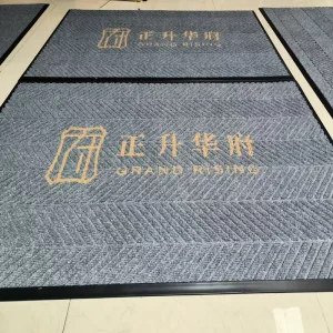 Custom Commercial Personalized Logo Thick Indoor Outdoor Floor Carpet Rugs Printed Welcome Entrance Floor Mat Door Mat