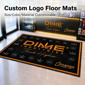 Custom Design Personalized Logo Mat Welcome Pattern Door Mat Custom Logo Entry Mat Carpet