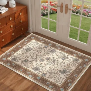 Custom Double Sided Polyester Flat Pile Rug Modern Washable Floor Mat for Living Room Bedroom