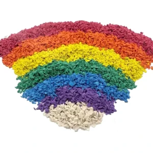 Custom EPDM Rubber Granules Colorful Plastic Elastic Floor Construction for Residential Park Badminton Sports Flooring